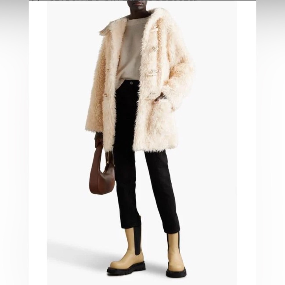 A.L.C. Winston Faux Shearling Hooded Coat